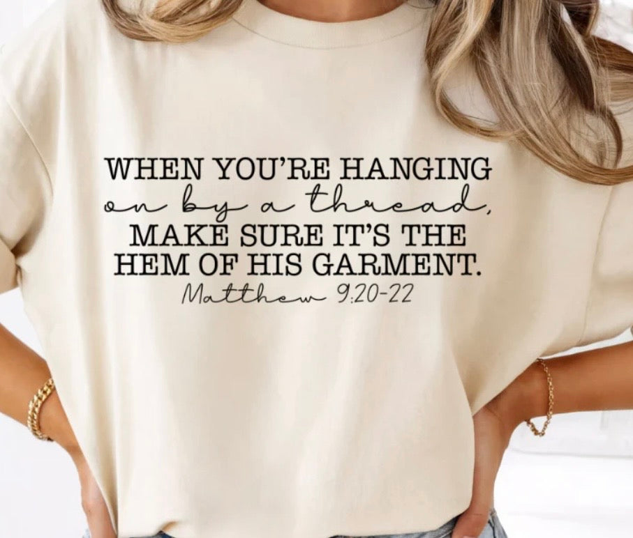 When you’re hanging on by a thread