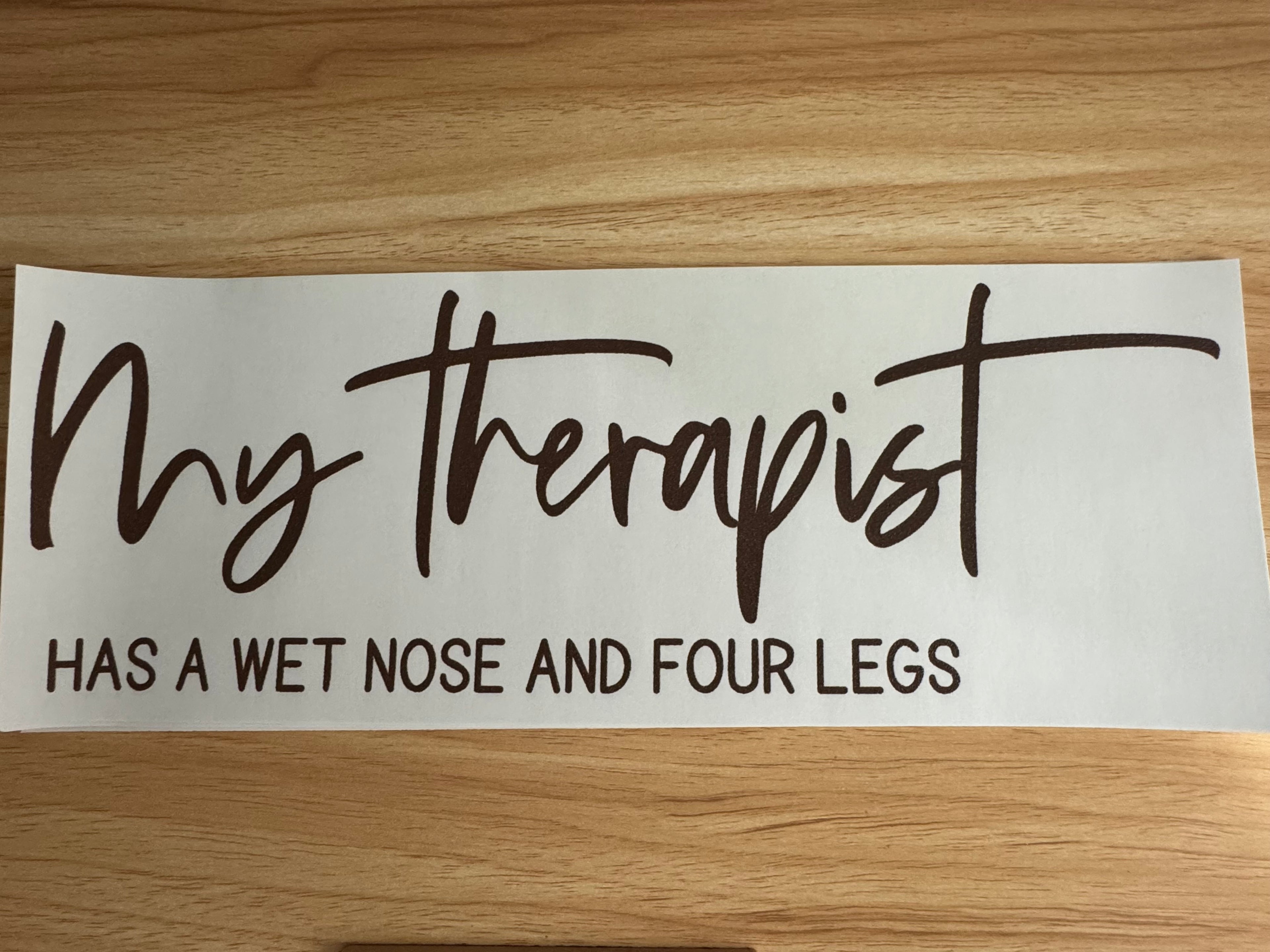 MY THERAPIST HAS A WET NOSE AND FOUR LEGS B2