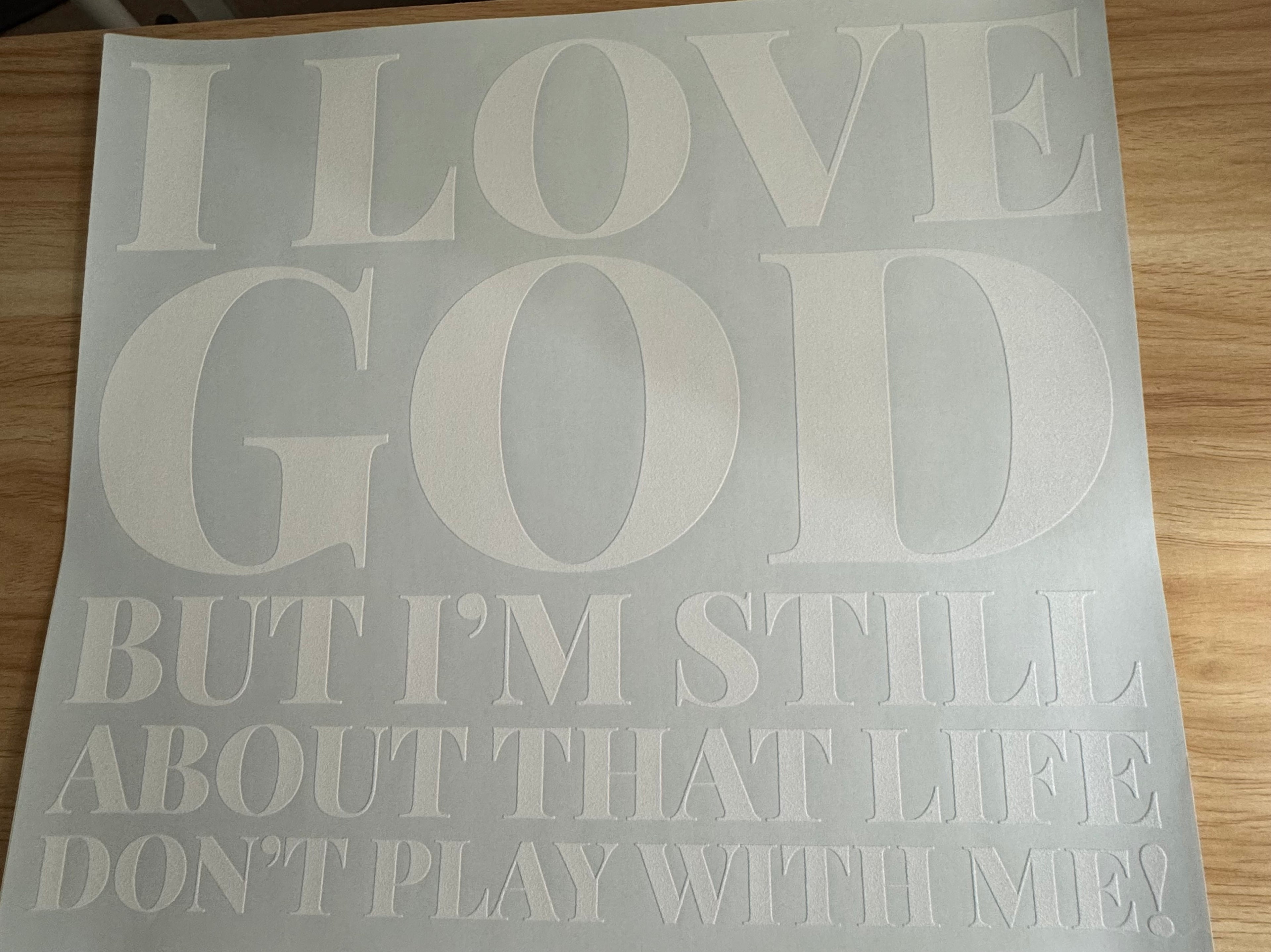 I LOVE GOD, BUT B2
