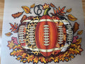 FOOTBALL PUMPKIN - B4 - (this is a full color screen print transfer not a DTF.)