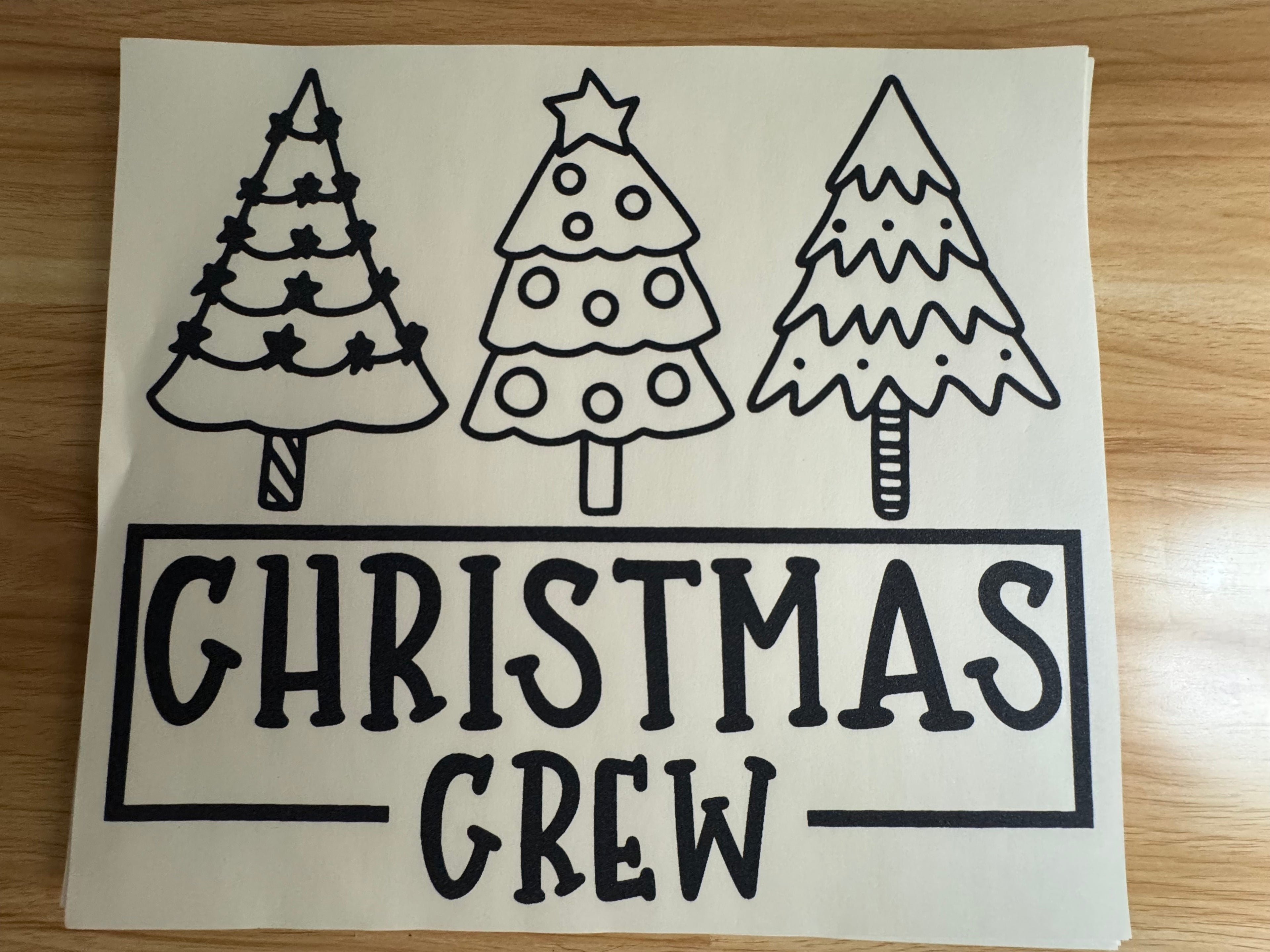 CHRISTMAS CREW W/ 3 TREES - B3
