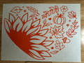 ORANGE FALL HEART COLLAGE - B5