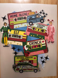 CASSETTE TAPE CHRISTMAS - B4 - (this is a full color screen print transfer not a DTF.)
