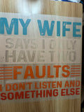 MY WIFE SAYS - B5