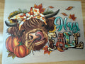 HAY FALL - B5 - (this is a full color screen print transfer not a DTF.)