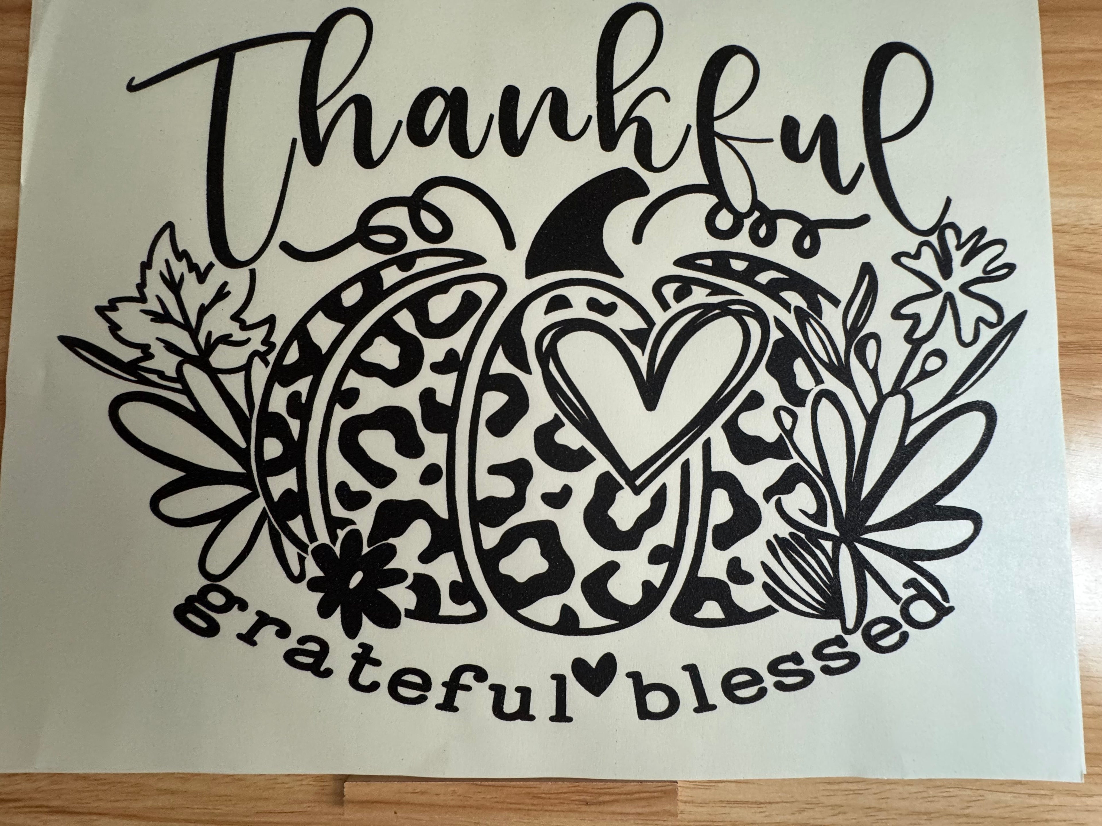Thankful, grateful blessed – B6