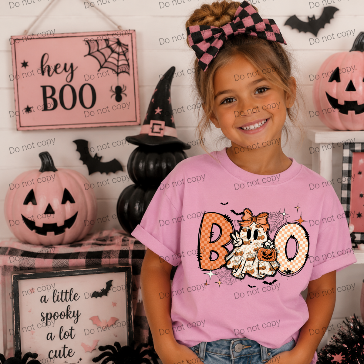 Boo ghost with bow MM072726