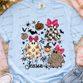 Tis the season triple ghost with pink bow MM072726